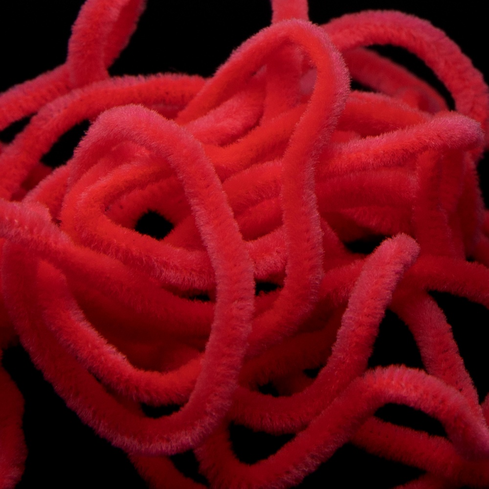 Worm chenille fl pink