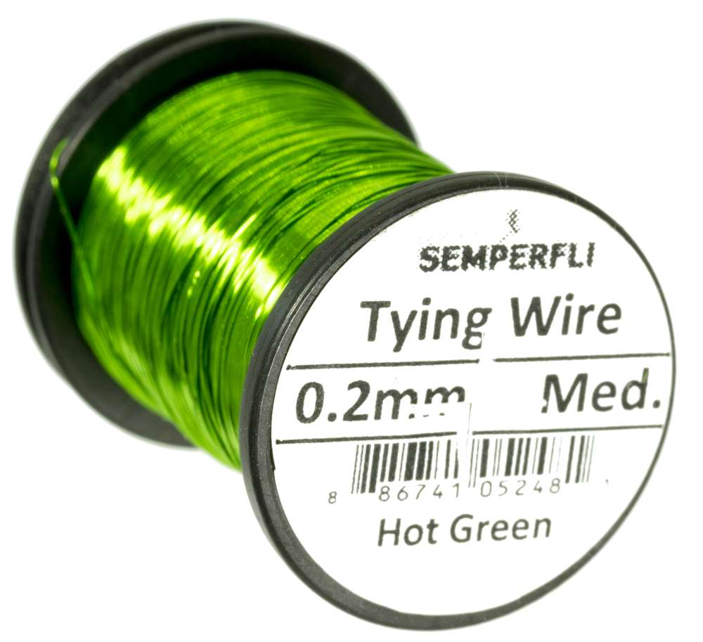 medium, hot green