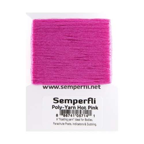 poly yarn hot pink
